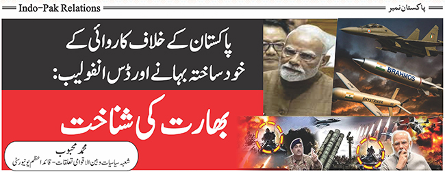 پاکستان کے خلاف کاروائی کے خود ساختہ بہانے اور ڈس انفو لیب: بھارت کی شناخت