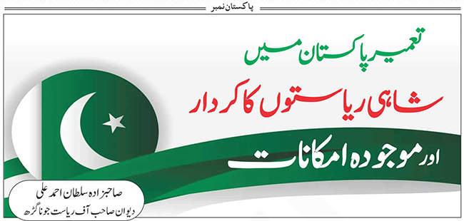 تعمیر پاکستان میں شاہی ریاستوں کا کردار اور موجودہ امکانات